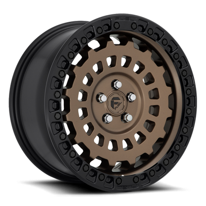 Aluminum Wheels 17X9 Zephyr D634 5 On 127 Matte Bronze W/Black Bead Ring 71.5 Bore 1 Offset Fuel Off Road Wheels