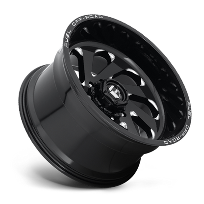 Aluminum Wheels 22X12 Vortex D637 6 On 135 Gloss Black Milled 87.1 Bore -44 Offset Fuel Off Road Wheels