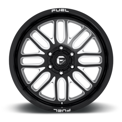 Aluminum Wheels 22X12 Ignite D662 6 On 139.7 Gloss Black Milled 106.1 Bore -43 Offset Fuel Off Road Wheels