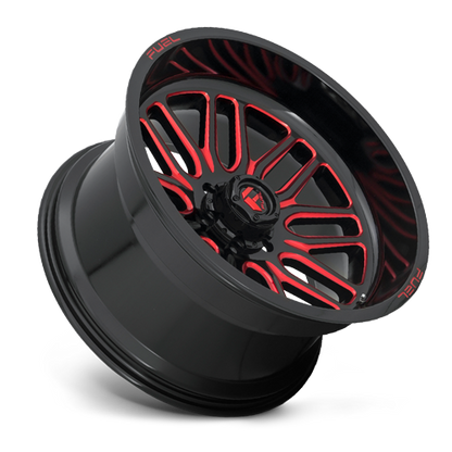 Aluminum Wheels 20X10 Ignite D663 6 On 135 Gloss Black Red Tinted Clear 87.1 Bore -18 Offset Fuel Off Road Wheels
