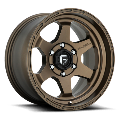 Aluminum Wheels 18X9 Shok D666 6 On 114.3 Matte Bronze 66.06 Bore 1 Offset Fuel Off Road Wheels