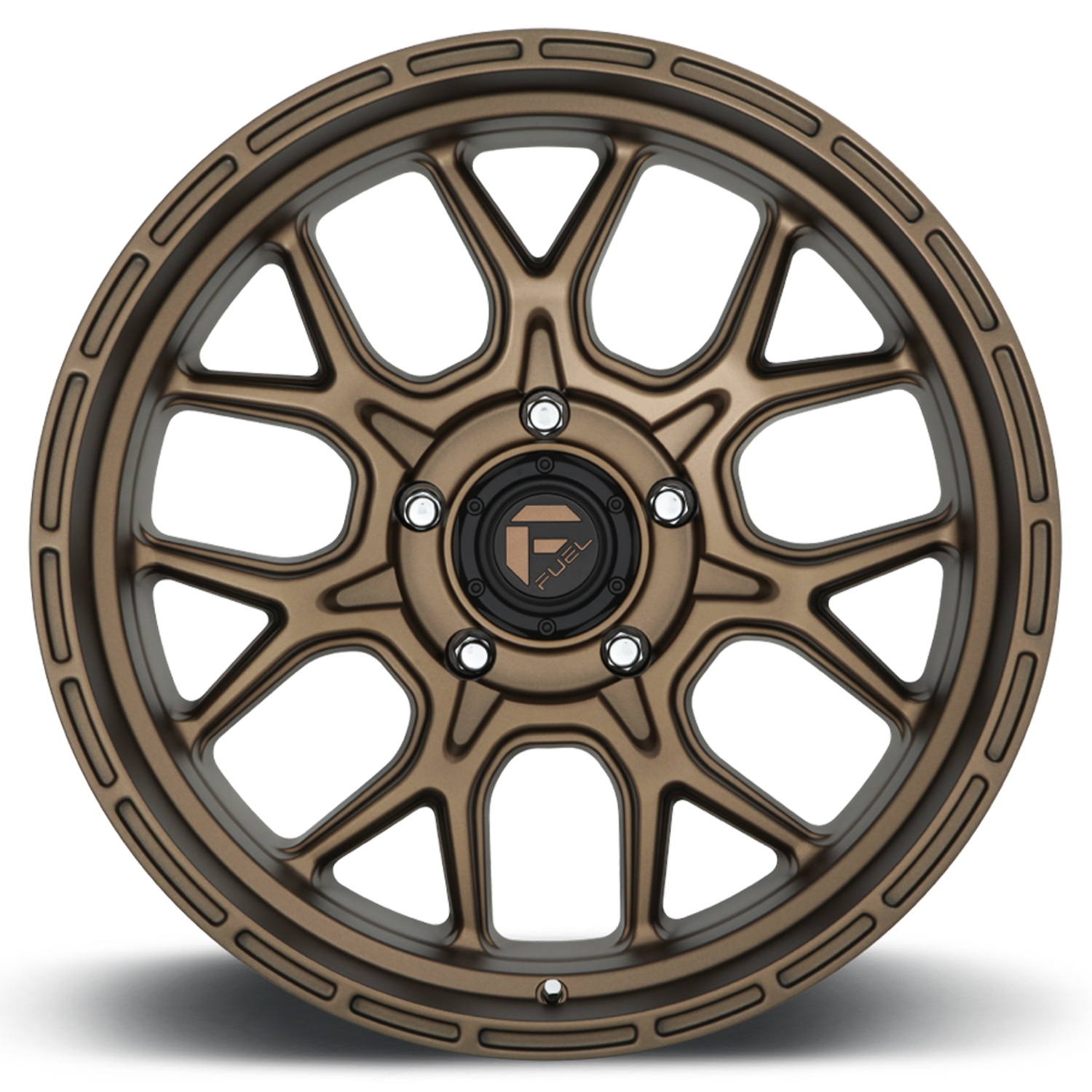 Aluminum Wheels 20X10 Tech D671 5 On 139.7 Matte Bronze 78.1 Bore -18 Offset 2 Lip Fuel Off Road Wheels