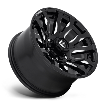 Aluminum Wheels 17X9 Blitz D673 6 On 139.7 Gloss Black Milled 106.1 Bore -12 Offset Multi Spoke Fuel Off Road Wheels
