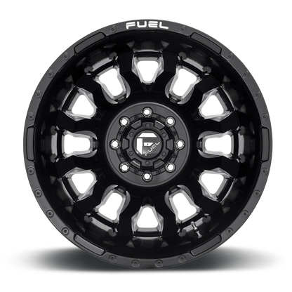 Dually Wheels 20X8.25 Blitz Dually D673 8 On 165.1 Gloss Black Milled 117 Bore -246 Offset Multi Spoke Outer Dually Fuel Off Road Wheels