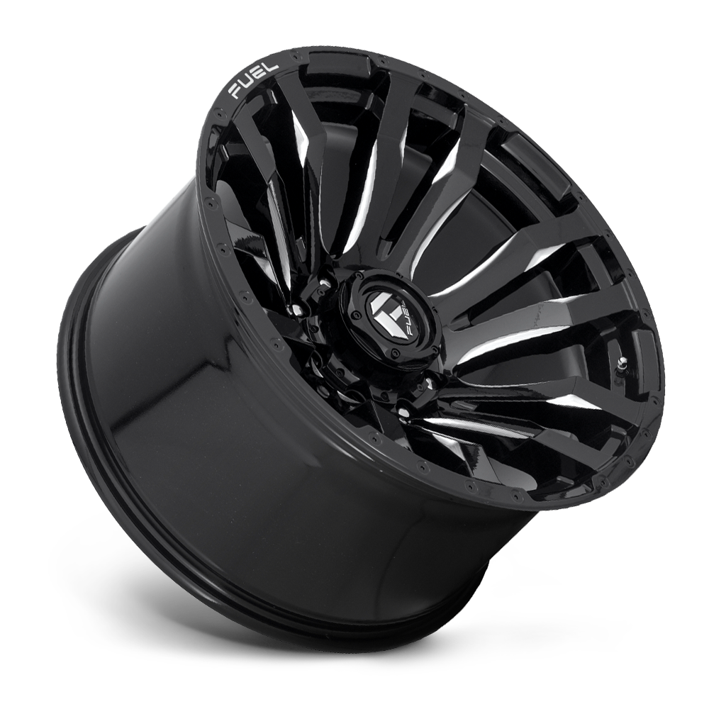 Aluminum Wheels 20X9 Blitz D673 8 On 165.1 Gloss Black Milled 125.1 Bore 20 Offset Multi Spoke Fuel Off Road Wheels