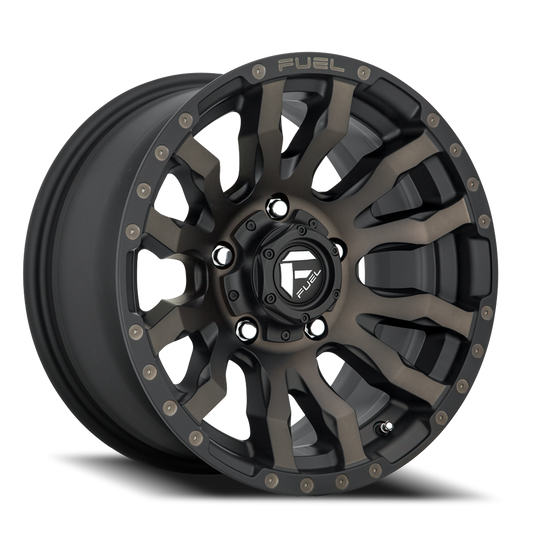 Aluminum Wheels 17X9 Blitz D674 5 On 127 Matte Black Double Dark Tint 71.5 Bore -12 Offset Multi Spoke Fuel Off Road Wheels