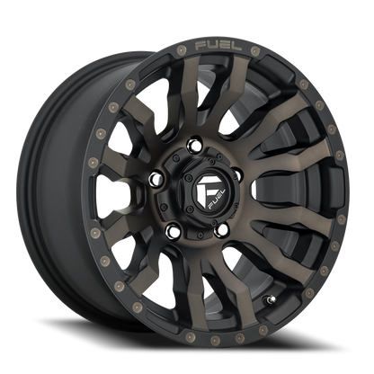 Aluminum Wheels 17X9 Blitz D674 5 On 127 Matte Black Double Dark Tint 71.5 Bore 1 Offset Multi Spoke Fuel Off Road Wheels