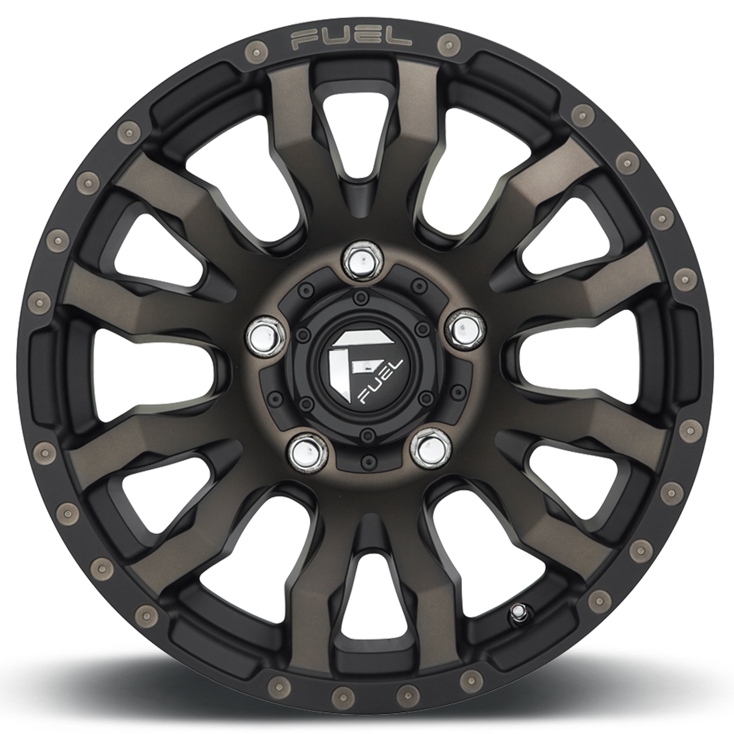 Aluminum Wheels 17X9 Blitz D674 5 On 127 Matte Black Double Dark Tint 71.5 Bore 1 Offset Multi Spoke Fuel Off Road Wheels