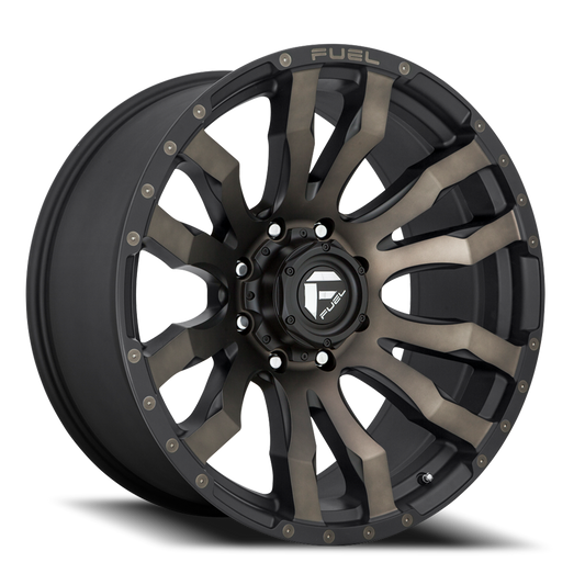 Aluminum Wheels 18X9 Blitz D674 8 On 180 Matte Black Double Dark Tint 124.2 Bore 20 Offset Multi Spoke Fuel Off Road Wheels