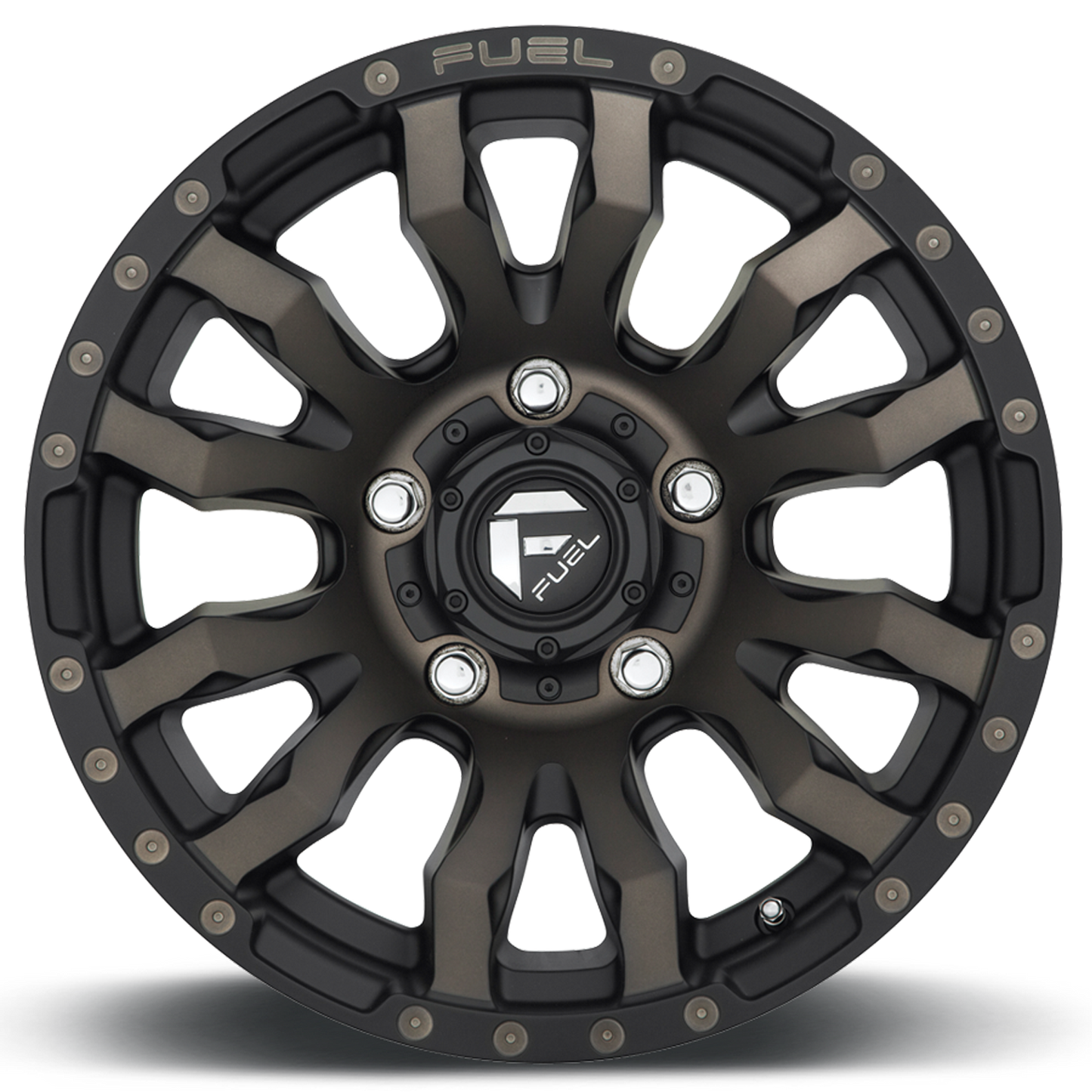 Aluminum Wheels 18X9 Blitz D674 5 On 127 Matte Black Double Dark Tint 71.5 Bore 1 Offset Multi Spoke Fuel Off Road Wheels