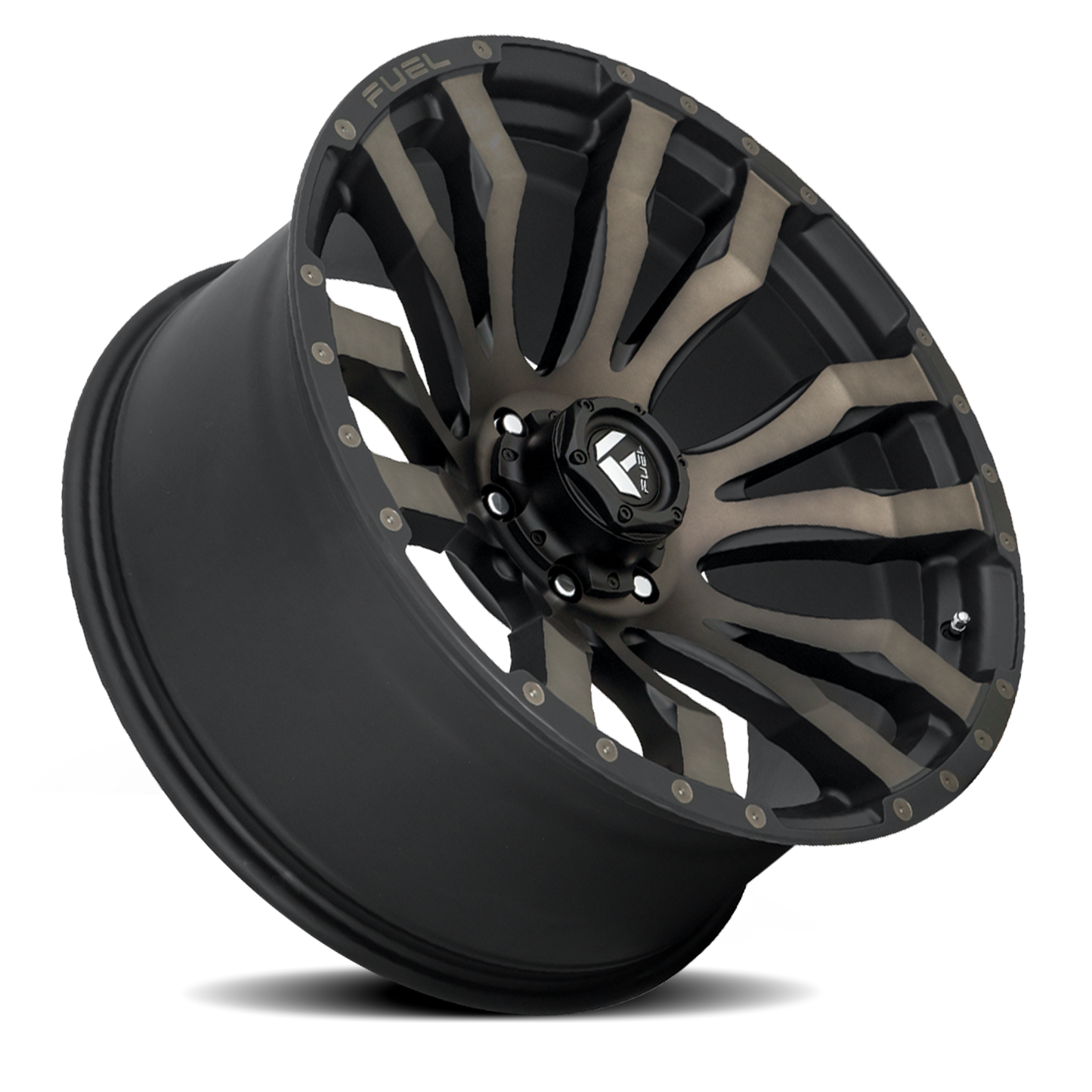 Aluminum Wheels 20X10 Blitz D674 6 On 135 Matte Black Double Dark Tint 87.1 Bore -18 Offset Multi Spoke Fuel Off Road Wheels