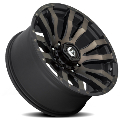 Aluminum Wheels 20X9 Blitz D674 8 On 180 Matte Black Double Dark Tint 124.2 Bore 1 Offset Multi Spoke Fuel Off Road Wheels