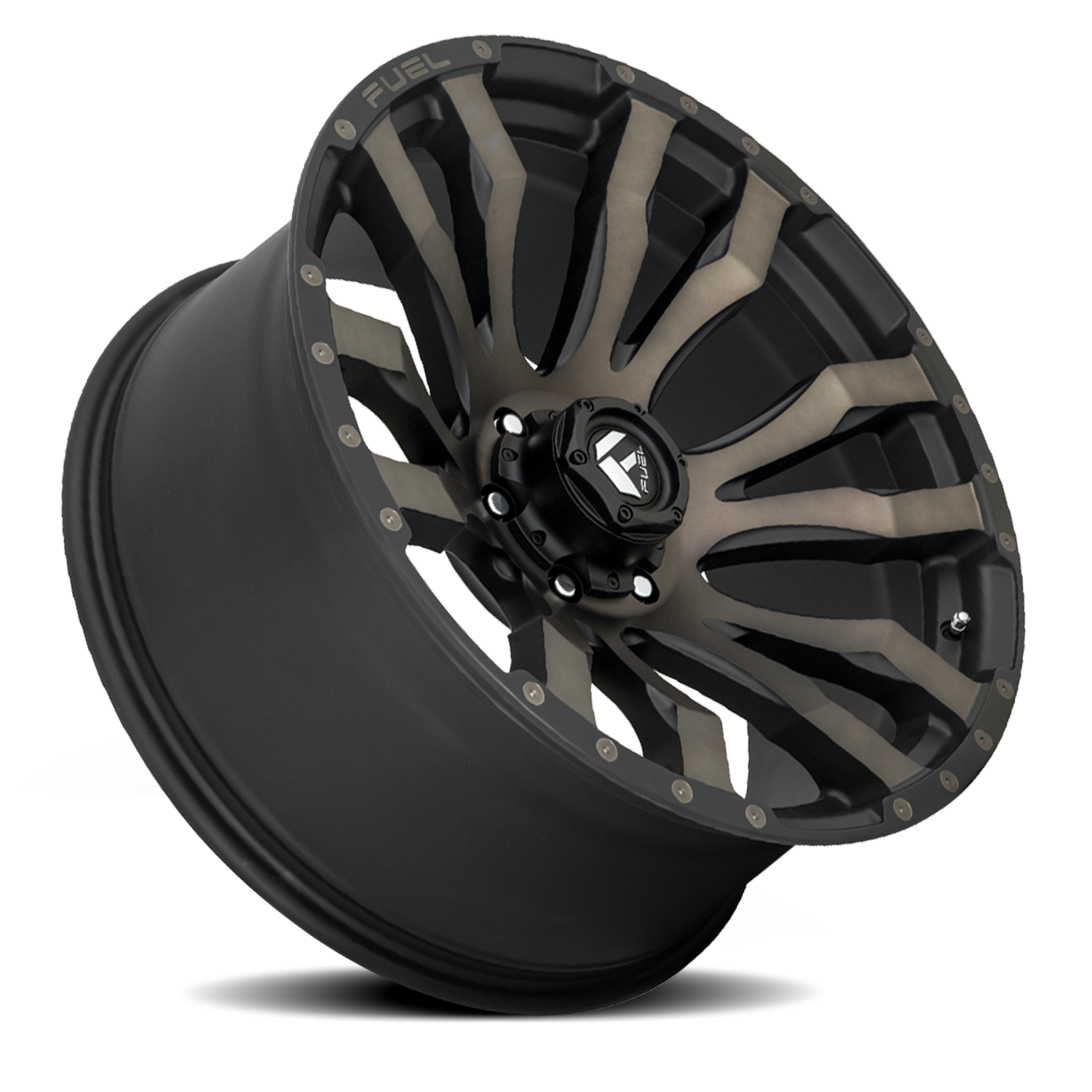 Aluminum Wheels 20X9 Blitz D674 6 On 139.7 Matte Black Double Dark Tint 106.1 Bore 0 Offset Multi Spoke Fuel Off Road Wheels
