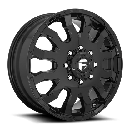Dually Wheels 20X8.25 Blitz Dually D675 8 On 200 Gloss Black 142 Bore 105 Offset Multi Spoke Front Dually Fuel Off Road Wheels