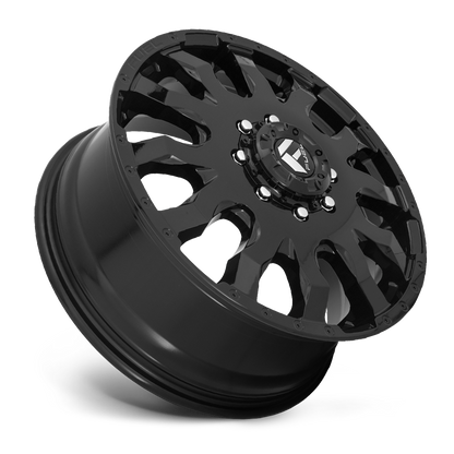 Dually Wheels 20X8.25 Blitz Dually D675 8 On 200 Gloss Black 142 Bore 105 Offset Multi Spoke Front Dually Fuel Off Road Wheels
