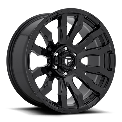 Aluminum Wheels 20X9 Blitz D675 6 On 139.7 Gloss Black 106.1 Bore 1 Offset Multi Spoke 0 Lip Fuel Off Road Wheels