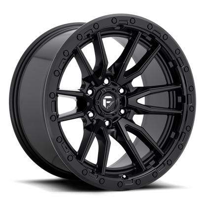 Aluminum Wheels 22X12 Rebel D679 6 On 139.7 Matte Black 106.1 Bore -44 Offset Fuel Off Road Wheels