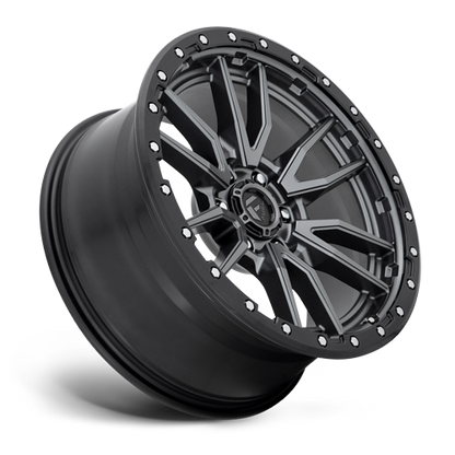 Aluminum Wheels 18X9 Rebel D680 6 On 114.3 Matte Gunmetal Gray Black Bead Ring 66.06 Bore 20 Offset Fuel Off Road Wheels