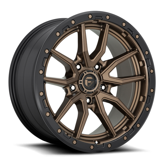 Aluminum Wheels 17X9 Rebel D681 5 On 114.3 Matte Bronze Black Bead Ring 72.56 Bore -12 Offset Fuel Off Road Wheels