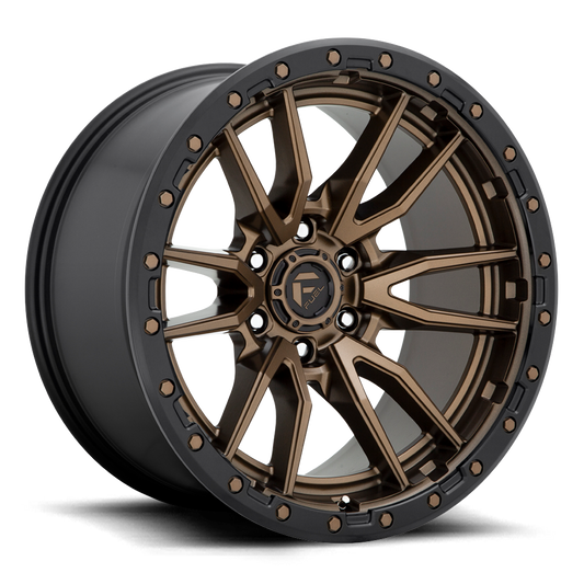 Aluminum Wheels 17X9 Rebel D681 6 On 120 Matte Bronze Black Bead Ring 67.06 Bore 1 Offset Fuel Off Road Wheels