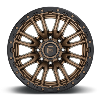 Aluminum Wheels 20X9 Rebel D681 8 On 180 Matte Bronze Black Bead Ring 124.3 Bore 1 Offset Fuel Off Road Wheels