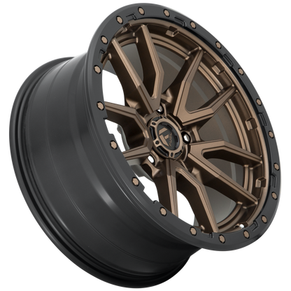 Aluminum Wheels 20X9 Rebel D681 5 On 127 Matte Bronze Black Bead Ring 71.5 Bore 1 Offset Fuel Off Road Wheels
