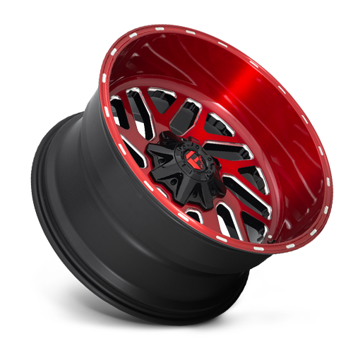 Aluminum Wheels 24X12 Triton D691 8 On 180 Candy Red Milled 124.2 Bore -44 Offset Mesh Spoke Fuel Off Road Wheels