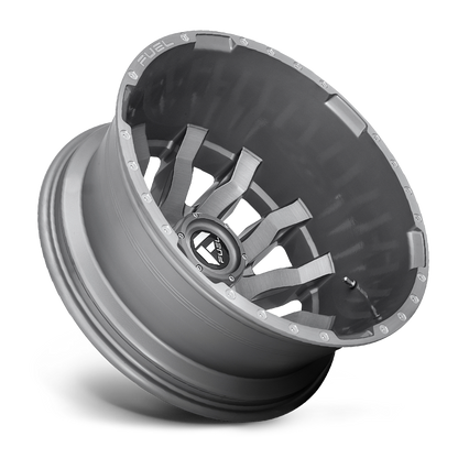 Dually Wheels 20X8.25 Blitz Dually D693 8 On 200 Brushed Gunmetal Gray Tinted Clear 142 Bore -227 Offset Multi Spoke Outer Dually Fuel Off Road Wheels