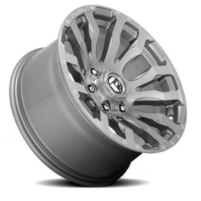 Aluminum Wheels 20X9 Blitz D693 5 On 150 Brushed Gunmetal Gray Tinted Clear 110.1 Bore 20 Offset Multi Spoke Fuel Off Road Wheels