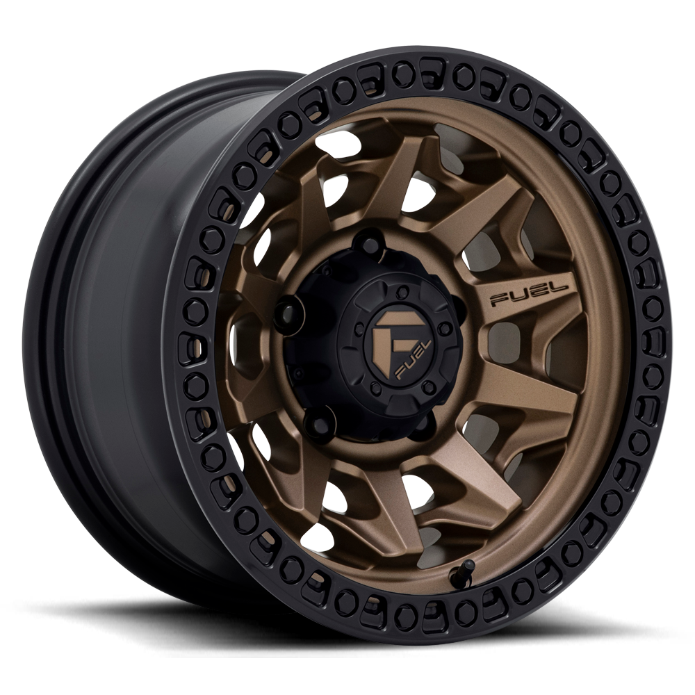 Aluminum Wheels 17X9 Covert D696 5 On 127 Matte Bronze Black Bead Ring 71.5 Bore -12 Offset Multi Spoke Fuel Off Road Wheels