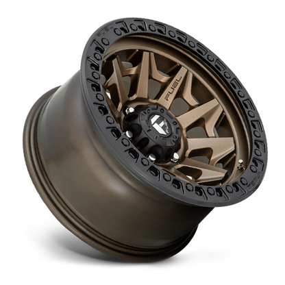 Aluminum Wheels 18X9 Covert D696 8 On 180 Matte Bronze Black Bead Ring 124.2 Bore 1 Offset Multi Spoke Fuel Off Road Wheels