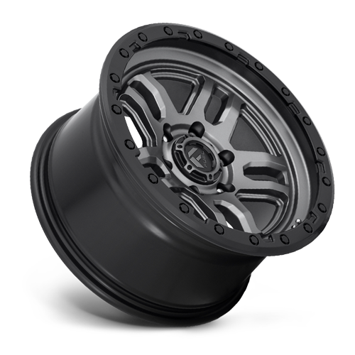 Aluminum Wheels 18X9 AMMO D701 5 On 127 Matte Gunmetal Gray W/Black Bead Ring 71.5 Bore -12 Offset 5 Spoke Fuel Off Road Wheels