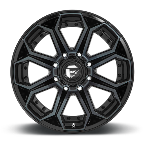 Aluminum Wheels 20X10 Siege D704 8 On 170 Gloss Black Machined Double Dark Tint 125.1 Bore -18 Offset Fuel Off Road Wheels