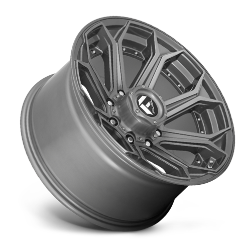 Aluminum Wheels 20X9 Siege D705 8 On 170 Brushed Gunmetal Gray Tinted Clear 125.1 Bore 20 Offset Fuel Off Road Wheels