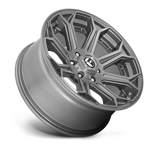 Aluminum Wheels 26X14 Siege D705 6 On 139.7 Brushed Gunmetal Gray Tinted Clear 106.1 Bore -75 Offset Fuel Off Road Wheels