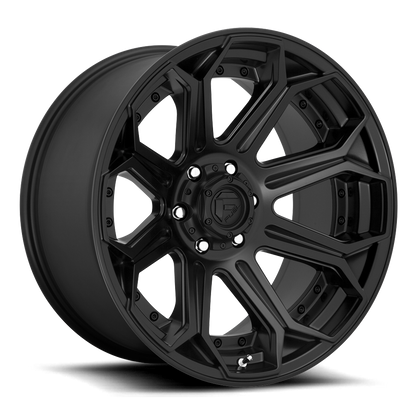 Aluminum Wheels 20X9 Siege D706 5 On 127 Matte Black 71.5 Bore 1 Offset Fuel Off Road Wheels