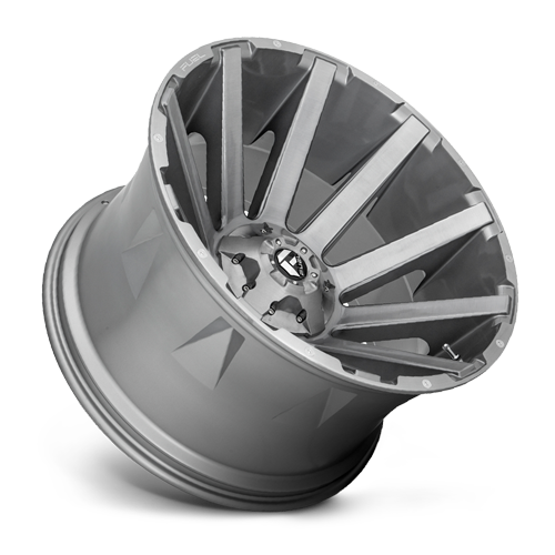Aluminum Wheels 20X10 Contra Platinum D714 8 On 170 Brush Gunmetal Gray/Clear Tint 125.1 Bore -18 Offset Multi Spoke Fuel Off Road Wheels