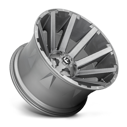 Aluminum Wheels 20X10 Contra Platinum D714 5 On 114.3/5 On 127 Brush Gunmetal Gray/Clear Tint 78.1 Bore -18 Offset Multi Spoke Fuel Off Road Wheels