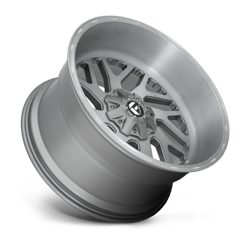 Aluminum Wheels 20X10 Triton Platinum D715 6 On 135/6 On 139.7 Brush Gunmetal Gray/Clear Tint 106.1 Bore -19 Offset Mesh Spoke Fuel Off Road Wheels
