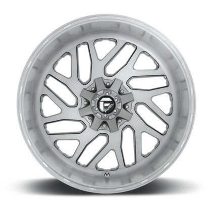 Aluminum Wheels 20X10 Triton Platinum D715 6 On 135/6 On 139.7 Brush Gunmetal Gray/Clear Tint 106.1 Bore -19 Offset Mesh Spoke Fuel Off Road Wheels