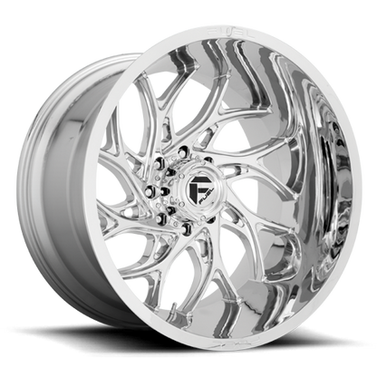 Aluminum Wheels 20X10 Runner D740 8 On 170 Chrome 125.1 Bore -18 Offset Fuel Off Road Wheels