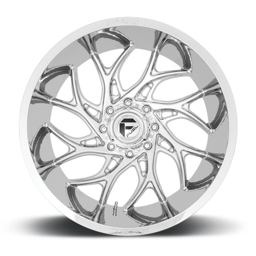 Aluminum Wheels 20X10 Runner D740 8 On 165.1 Chrome 125.2 Bore -18 Offset Fuel Off Road Wheels