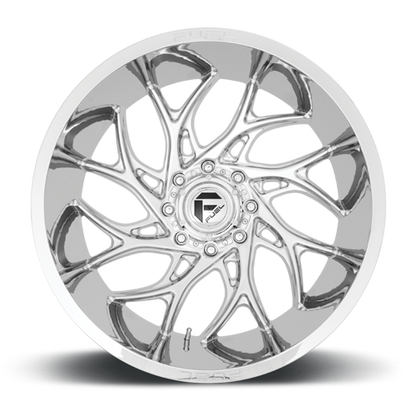 Aluminum Wheels 24X14 Runner D740 8 On 170 Chrome 125.1 Bore -75 Offset Fuel Off Road Wheels