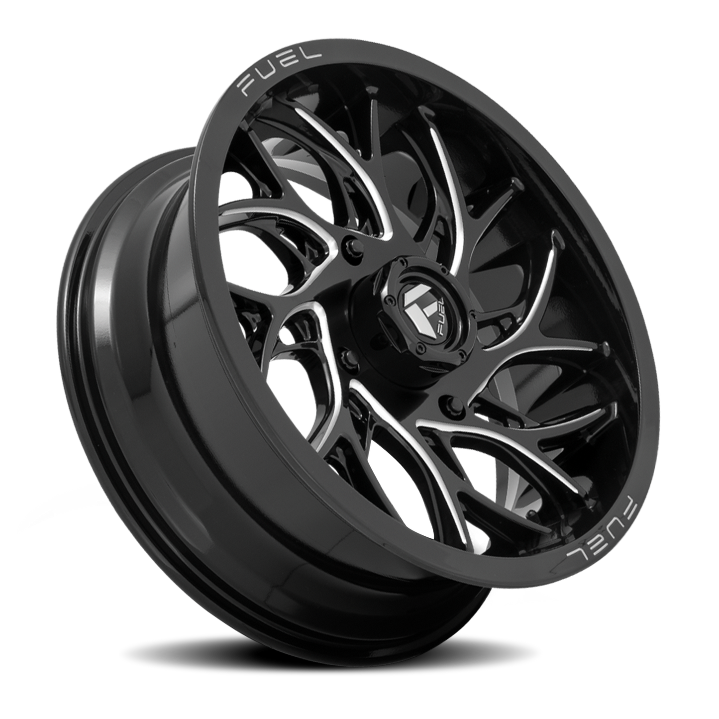 Aluminum Wheels 22X7 Runner UTV D741 4 On 156 Gloss Black Milled 132 Bore 0 Offset Fuel Off Road Wheels