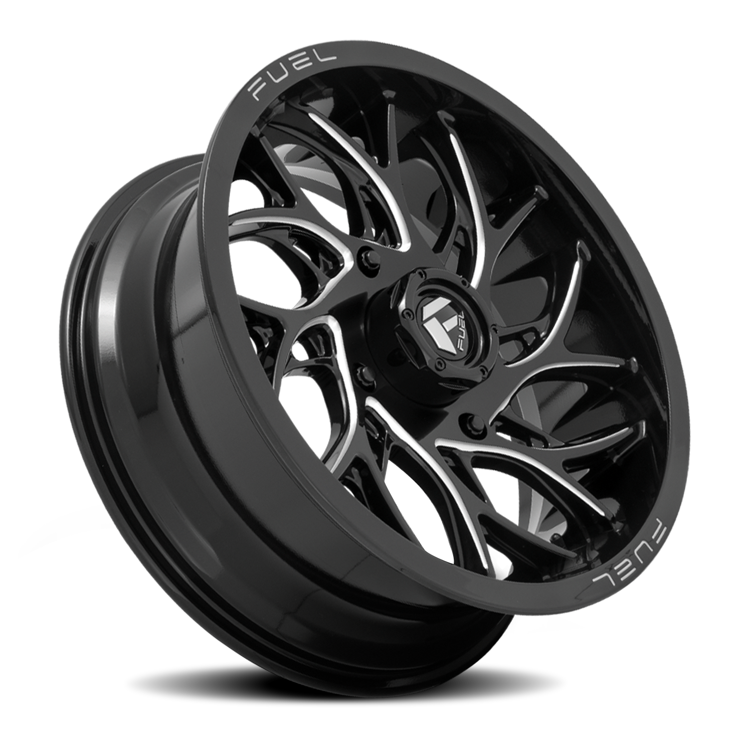 Aluminum Wheels 22X7 Runner UTV D741 4 On 156 Gloss Black Milled 132 Bore 0 Offset Fuel Off Road Wheels