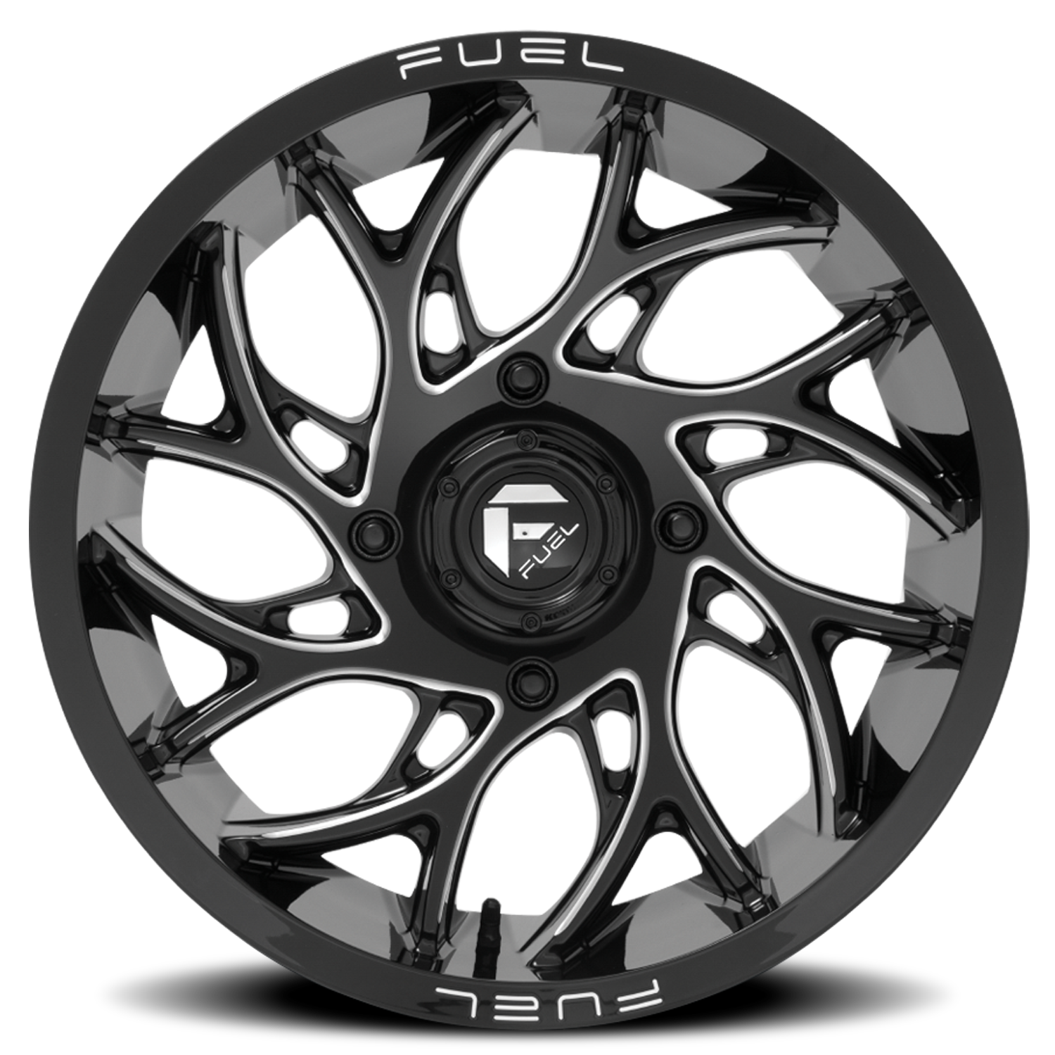 Aluminum Wheels 22X7 Runner UTV D741 4 On 156 Gloss Black Milled 132 Bore 0 Offset Fuel Off Road Wheels