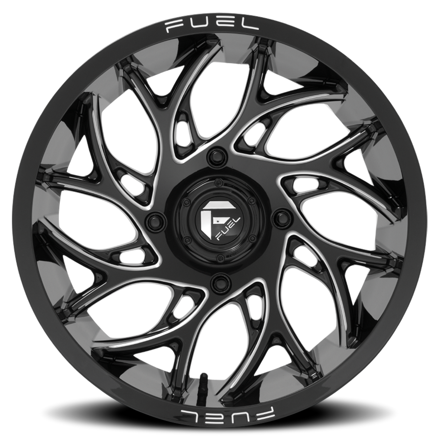 Aluminum Wheels 22X7 Runner UTV D741 4 On 156 Gloss Black Milled 132 Bore 13 Offset Fuel Off Road Wheels