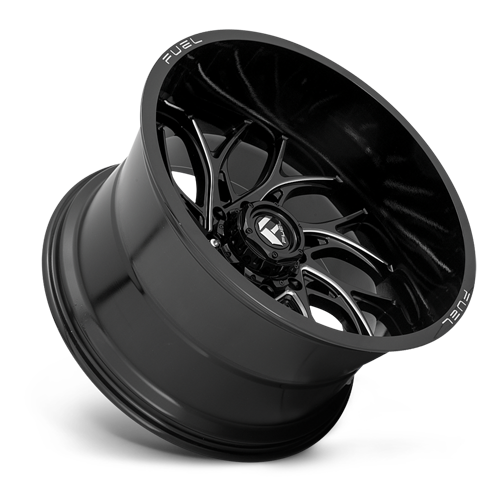 Aluminum Wheels 24X14 Runner D741 8 On 165.1 Gloss Black Milled 125.2 Bore -75 Offset Fuel Off Road Wheels
