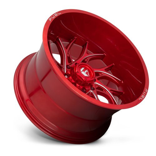 Aluminum Wheels 24X12 Runner D742 6 On 139.7 Candy Red Milled 106.1 Bore -44 Offset Fuel Off Road Wheels