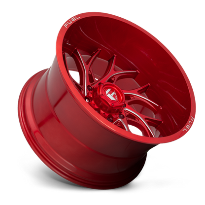 Aluminum Wheels 24X12 Runner D742 6 On 139.7 Candy Red Milled 106.1 Bore -44 Offset Fuel Off Road Wheels